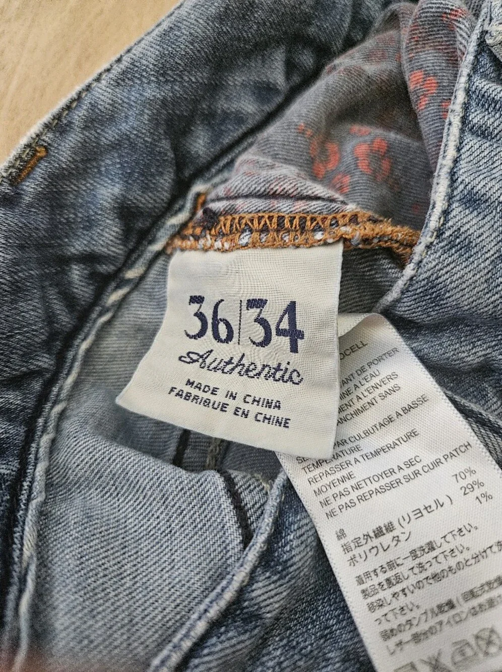 Tommy Bahama Medium Wash Straight Leg Jeans Men's 36x34 Authentic